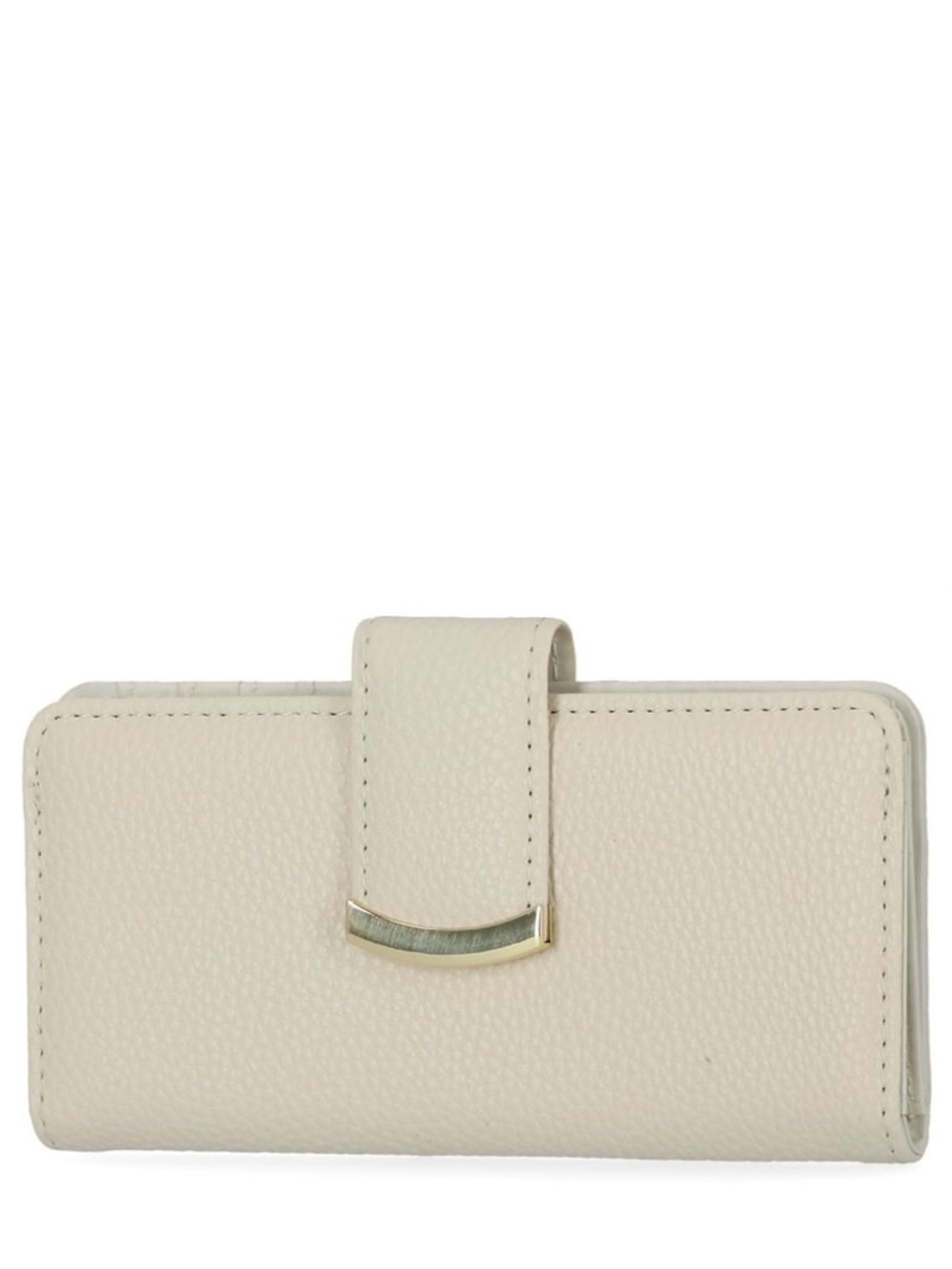 NWT Time and Tru Off - White Pebbled Wallet Gold Hardware